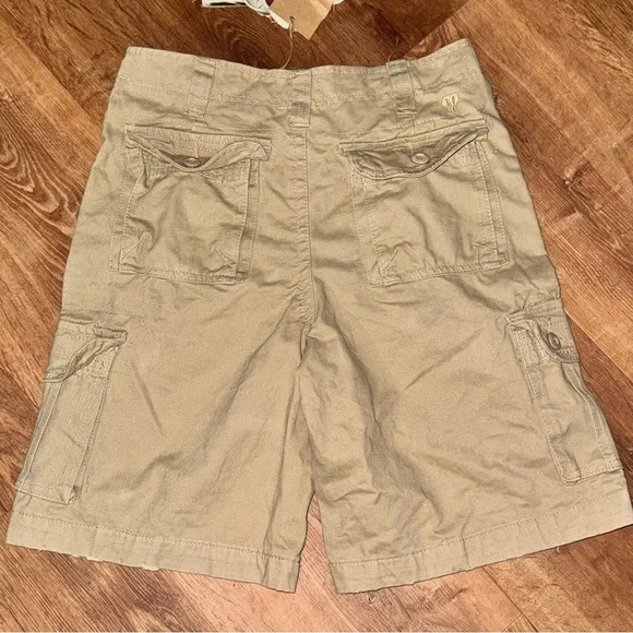 Ditch Plains Boys Cargo Shorts Size 18 Khaki Tan 100% Cotton NWT New With Tags - Picture 2 of 11